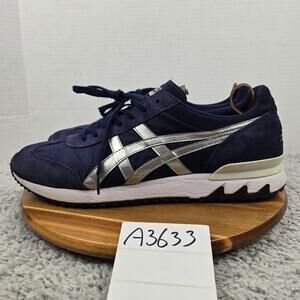Onitsuka Tiger Mens 14 California 78 EX Navy Silver Athletic Casual Sneaker